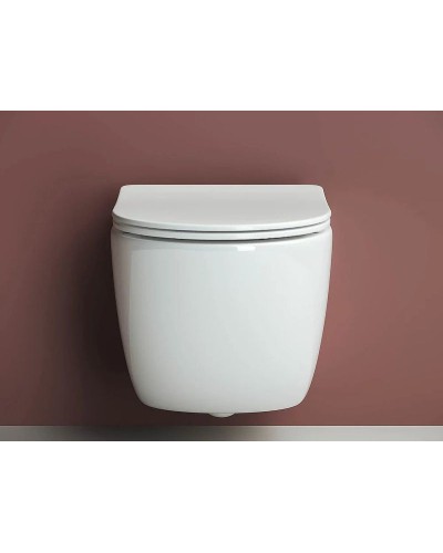 Комплект унитаза с инсталляцией Ceramica Nova Forma CN3009_1002B_1000 с сиденьем Микролифт и Черной матовой клавишей смыва