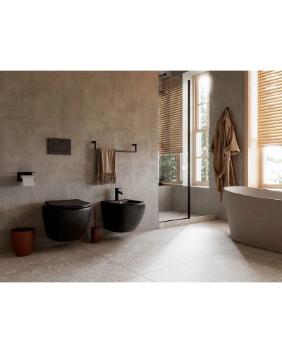 Комплект унитаза с инсталляцией Ceramica Nova Metropol CN4002MB_1001CH_1000 с сиденьем Микролифт и клавишей смыва Хром