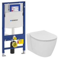Комплект подвесной унитаз Ideal Standard Connect E771801 + E772401 + система инсталляции Geberit 111.300.00.5