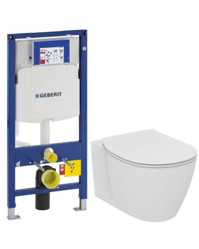 Комплект подвесной унитаз Ideal Standard Connect E771801 + E772401 + система инсталляции Geberit 111.300.00.5