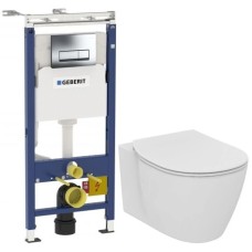 Комплект подвесной унитаз Ideal Standard Connect E771801 + E772401 + система инсталляции Geberit 458.125.21.1