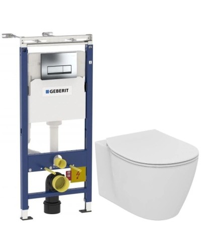 Комплект подвесной унитаз Ideal Standard Connect E771801 + E772401 + система инсталляции Geberit 458.125.21.1