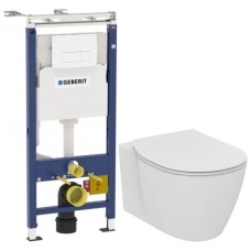 Комплект подвесной унитаз Ideal Standard Connect E771801 + E772401 + система инсталляции Geberit 458.125.11.1