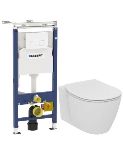 Комплект подвесной унитаз Ideal Standard Connect E771801 + E772401 + система инсталляции Geberit 458.125.11.1