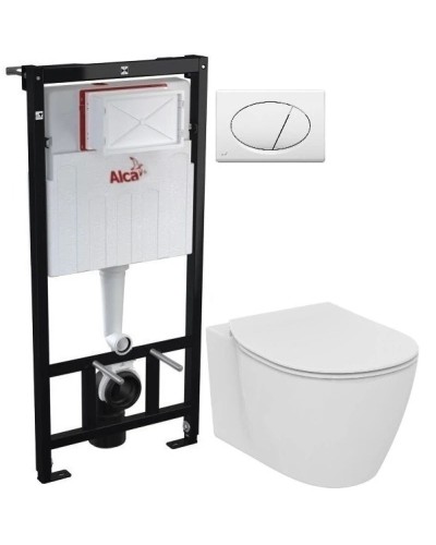 Комплект подвесной унитаз Ideal Standard Connect E771801 + E772401 + система инсталляции AlcaPlast AM101/11203:1RUSSETM70