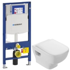 Комплект подвесной унитаз Jacob Delafon Struktura EDF102-00 + E4272-00 + система инсталляции Geberit 111.300.00.5