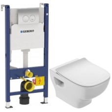 Комплект подвесной унитаз Jacob Delafon Struktura EDF102-00 + E70025-00 + система инсталляции Geberit 458.124.21.1