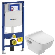 Комплект подвесной унитаз Jacob Delafon Struktura EDF102-00 + E70025-00 + система инсталляции Geberit 111.300.00.5