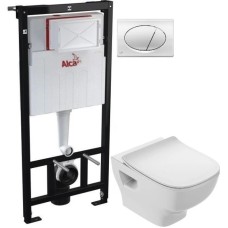 Комплект подвесной унитаз Jacob Delafon Struktura EDF102-00 + E70025-00 + система инсталляции AlcaPlast AM101/11203:1RUSSETM71