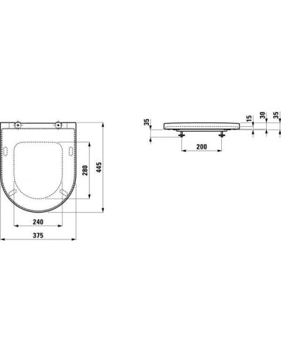 Комплект подвесной унитаз Laufen Kartell by Laufen 8.2033.6.000.000.1 + 8.9133.1.000.000.1 + система инсталляции TECE 9300302 + 9240401