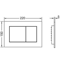 Комплект подвесной унитаз Jacob Delafon Viragio E4773-00 + система инсталляции TECE 9300302 + 9240401