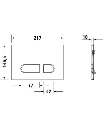 Комплект унитаза Duravit D-Neo с инсталляцией Set_D-Neo_хром с сиденьем Микролифт и клавишей смыва Хром