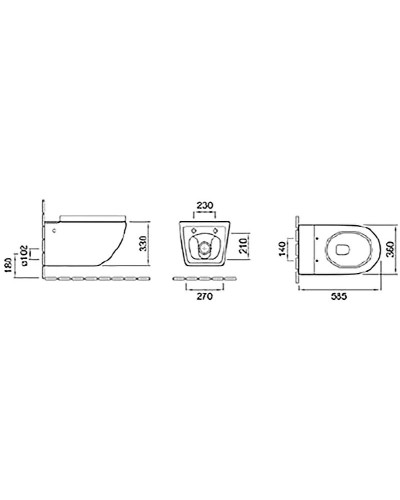 Комплект унитаза с инсталляцией SantiLine SL-5031 подвесной Белый с сиденьем Микролифт