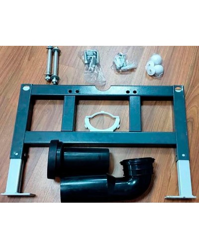 Комплект унитаза с инсталляцией SantiLine SL-5031MB подвесной Черный матовый с сиденьем Микролифт