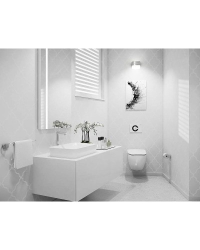 Комплект унитаза Creavit Free FE320-11CB00E-0000+KC0103.03.0000E с сиденьем Микролифт и инсталляцией Alcaplast Sadroмodul AM101/1120-0001+M70 с Белой клавишей смыва