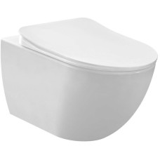 Комплект унитаза Creavit Free FE320-11CB00E-0000+KC0103.03.0000E с сиденьем Микролифт и инсталляцией Alcaplast Sadroмodul AM101/1120-0001+M671 с клавишей смыва Хром