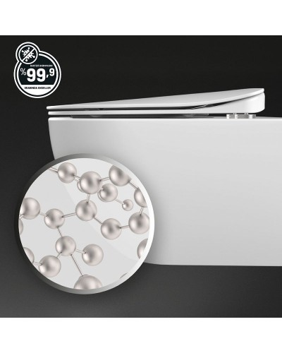 Комплект унитаза Creavit Free FE320-11CB00E-0000+KC0103.03.0000E с сиденьем Микролифт и инсталляцией Alcaplast Sadroмodul AM101/1120-0001+M671 с клавишей смыва Хром