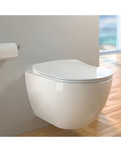 Комплект унитаза Creavit Free FE320-11CB00E-0000+KC0103.03.0000E с сиденьем Микролифт и инсталляцией Alcaplast Sadroмodul AM101/1120-0001+M671 с клавишей смыва Хром