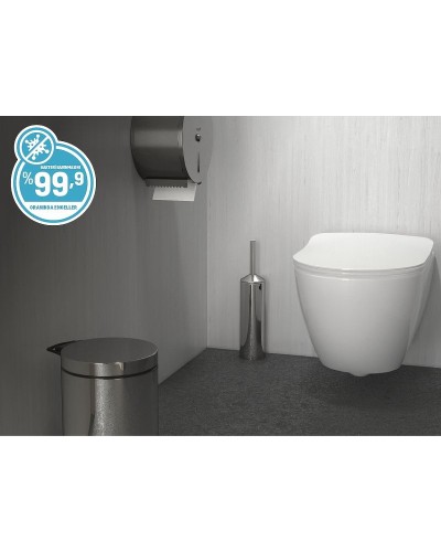 Комплект унитаза Creavit Free FE320-11CB00E-0000+KC0103.03.0000E с сиденьем Микролифт и инсталляцией Alcaplast Sadroмodul AM101/1120-0001+M678 с Черной матовой клавишей смыва