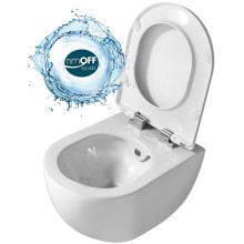 Комплект унитаза Creavit Free FE322-11CB00E-0000+KC0103.03.0000E с сиденьем Микролифт и инсталляцией Alcaplast Sadroмodul AM101/1120-0001+M678 с Черной матовой клавишей смыва