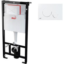 Комплект унитаза Creavit Terra TP325-11CB00E-0000+KC0103.03.0000E с сиденьем Микролифт и инсталляцией Alcaplast Sadroмodul AM101/1120-0001+M670 с Белой клавишей смыва