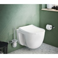 Комплект унитаза с инсталляцией Vitra S 40 9860B003-7200 с сиденьем Микролифт и клавишей смыва Хром глянцевый