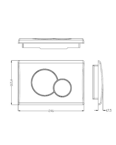 Комплект унитаза Koller Pool Orion OR-0515-RW с сиденьем Микролифт и инсталляцией WeltWasser WW Marberg 507 10000005949+10000005952 с клавишей смыва Хром глянцевый