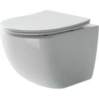 Комплект унитаза Ceramica Nova Forma CN3009 с сиденьем Микролифт и инсталляцией WeltWasser WW Marberg 507 10000005949+10000005952 с клавишей смыва Хром глянцевый