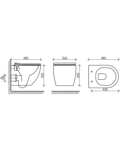 Комплект унитаза Ceramica Nova Forma CN3009 с сиденьем Микролифт и инсталляцией WeltWasser WW Marberg 507 10000005949+10000005952 с клавишей смыва Хром глянцевый