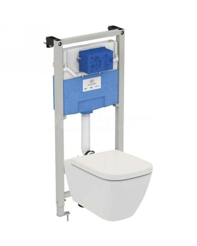 Комплект унитаза с инсталляцией Ideal Standard I.Life B I001401 с сиденьем Микролифт