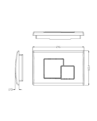 Комплект унитаза Ceramica Nova Forma CN3009 с сиденьем Микролифт и инсталляцией WeltWasser WW Marberg 507 10000005949+10000005953 с клавишей смыва Хром глянцевый