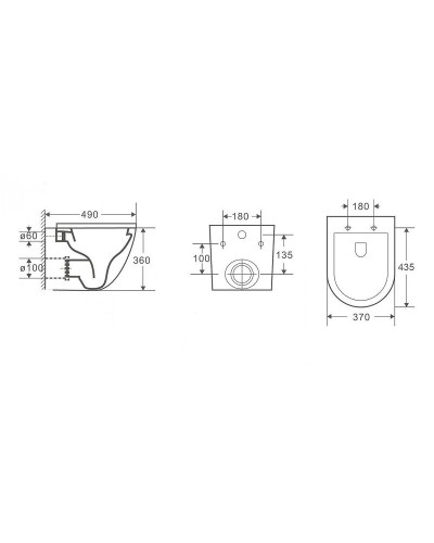 Комплект унитаза CeramaLux 2197 с сиденьем Микролифт и инсталляцией WeltWasser WW Marberg 507 10000005949+10000005953 с клавишей смыва Хром глянцевый