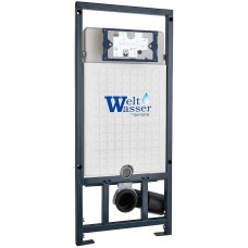 Комплект унитаза Grossman GR-4455S с сиденьем Микролифт и инсталляцией WeltWasser WW Marberg 507 10000005949+10000005953 с клавишей смыва Хром глянцевый