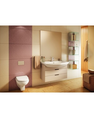 Комплект унитаза Rosa Элеганс Люкс Вн УнБ32 4620008195438 с сиденьем Микролифт и инсталляцией WeltWasser WW Marberg 507 10000005949+10000005953 с клавишей смыва Хром глян