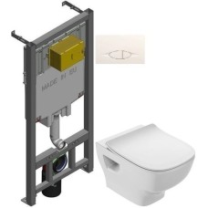 Комплект подвесной унитаз Jacob Delafon Struktura EDF102-00 + E70025-00 + система инсталляции Jacob Delafon E29025-NF + E29026-01R