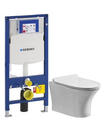 Комплект подвесной унитаз Orange C01-100W + система инсталляции Geberit 111.300.00.5