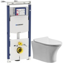 Комплект подвесной унитаз Orange C01-100W + система инсталляции Geberit 111.362.00.5