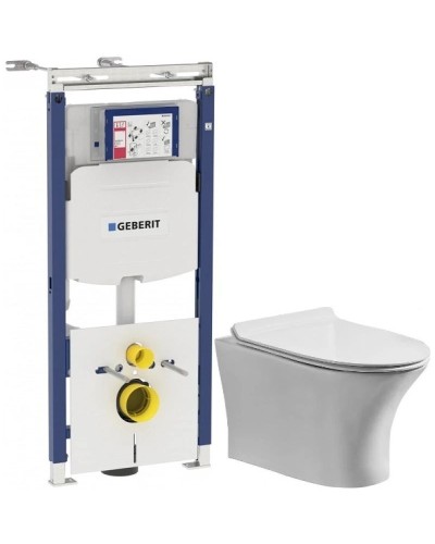Комплект подвесной унитаз Orange C01-100W + система инсталляции Geberit 111.362.00.5