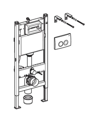 Комплект подвесной унитаз BelBagno Amanda BB051CHR + BB051SC + система инсталляции Geberit 458.124.21.1