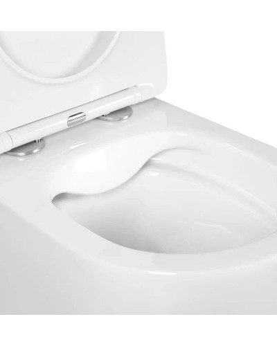 Комплект унитаза Aquatek Европа AQ1900-00 с инсталляцией Cersanit Black 35 S-IN-BLACK-Cg-w с сиденьем Микролифт и клавишей смыва Хром