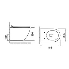 Комплект унитаза Vincea Globo VT1-14S с инсталляцией Cersanit Black 35 S-IN-BLACK-Cg-w с сиденьем Микролифт и клавишей смыва Хром