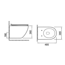 Комплект унитаза Vincea Globo VT1-14S с инсталляцией Cersanit Black 35 S-IN-BLACK-Cg-w с сиденьем Микролифт и клавишей смыва Хром