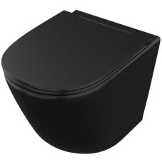 Комплект унитаза Owl 1975 Vind Cirkel-H OWLT190305 с инсталляцией Cersanit Black 35 S-IN-BLACK-Cg-w с сиденьем Микролифт и клавишей смыва Хром