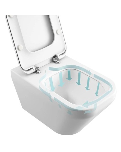 Комплект подвесной унитаз T386001 + T318101 + система инсталляции R020467 Ideal Standard Prosys Esedra AquaBlade T386401