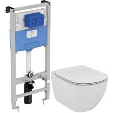 Комплект подвесной унитаз T0079V1 + T3527V1 + система инсталляции R020467 Ideal Standard Prosys Tesi AquaBlade T0079V15SW
