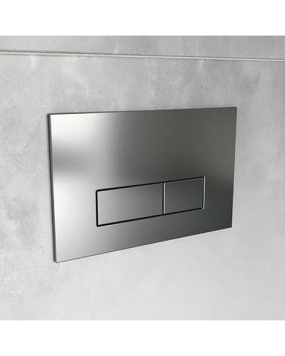 Комплект унитаза с инсталляцией Ideal Standard Tesi Aqua Blade TT00002/121JG с сиденьем Микролифт и клавишей смыва Хром матовый