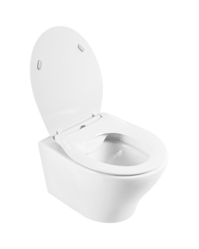 Комплект унитаза с инсталляцией BelBagno Acqua BB340CHR/BB2020SC/BB002-80/BB005-PR-CHROME с сиденьем Микролифт и клавишей смыва Хром глянцевый