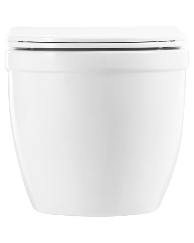 Комплект унитаза с инсталляцией BelBagno Loto BB070CHR/SC/BB002-80/BB005-PR-CHROME с сиденьем Микролифт и клавишей смыва Хром глянцевый