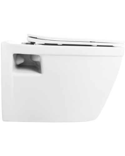 Комплект унитаза с инсталляцией BelBagno Loto BB070CHR/SC/BB002-80/BB005-PR-CHROME с сиденьем Микролифт и клавишей смыва Хром глянцевый