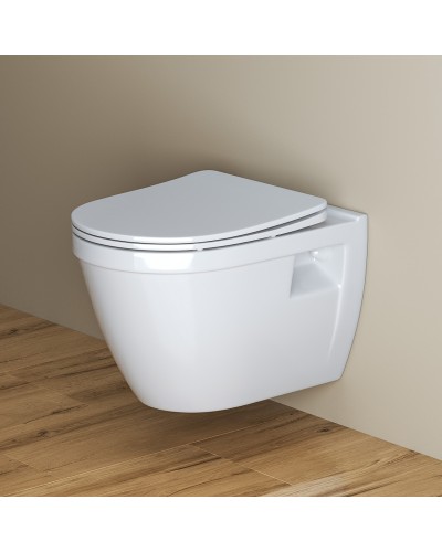 Комплект унитаза с инсталляцией BelBagno Loto BB070CHR/SC/BB002-80/BB005-PR-CHROME с сиденьем Микролифт и клавишей смыва Хром глянцевый